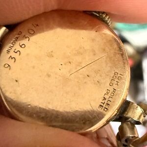 Bulova Gold-Plated Watch Back